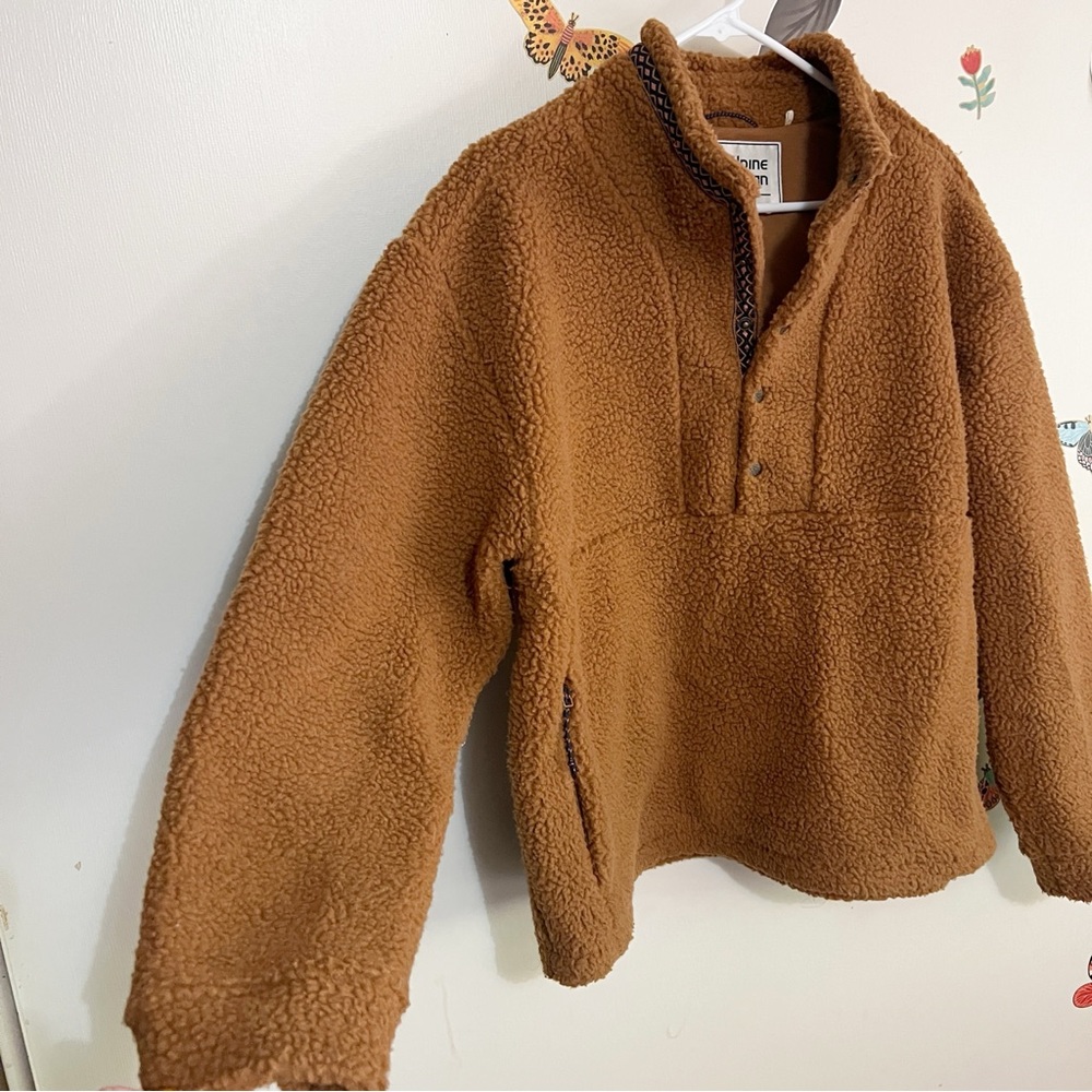 Alpine Design Women's 1/4 Snap Sherpa Pullover Sweater M - Picture 4 of 10